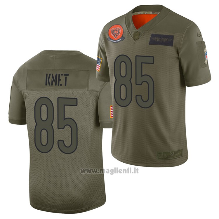 Maglia NFL Limited Chicago Bears Cole Kmet 2019 Salute To Service Verde